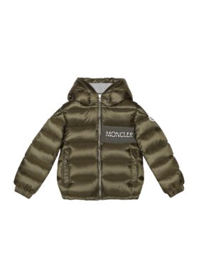 Moncler Kid's  Olive Green Aiton Puffer Jacket