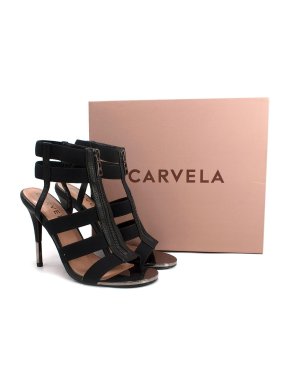 Carvela Kunning Black Heeled Sandals