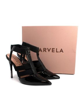 Carvela Kunning Black Zipped Heels