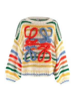 Loewe Mohair Rainbow Anagram Jumper