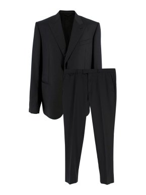 Louis Vuitton Black Monogram Single Breasted Suit