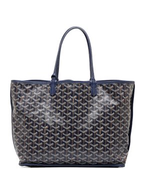 Goyard Blue Goyardine Reversible Anjou PM Shopper Tote Bag