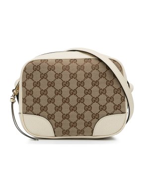 Gucci Brown and Cream Bree Crossbody Bag