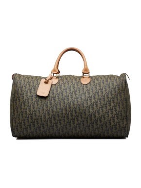 Dior Vintage Khaki Green Diorissimo Trotter Travel Bag