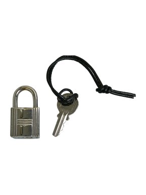 Hermes Palladium Lock and Key