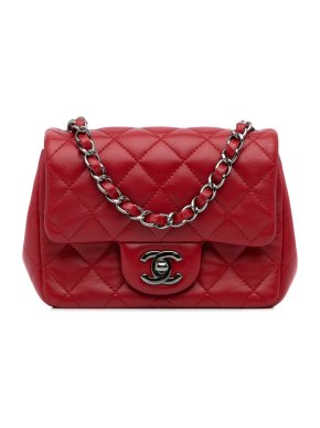 Chanel Mini Classic Lambskin Square Single Flap Bag