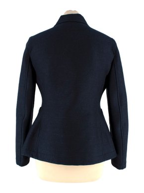 Dior Navy Denim Effect Marlene Double Breasted Jacket
