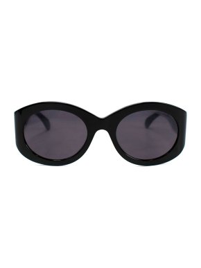 Alaia Black Oval Sunglasses