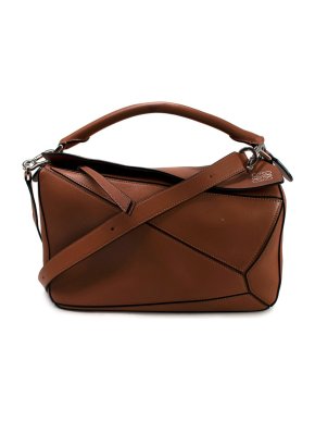 Loewe Brown Medium Puzzle Bag