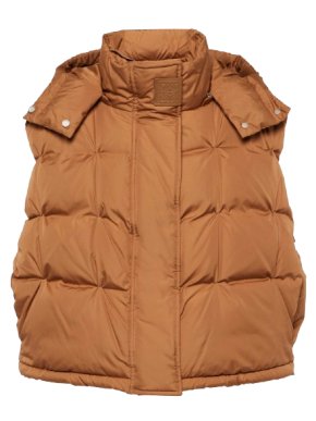 Loewe Brown Oversize Puffer Vest