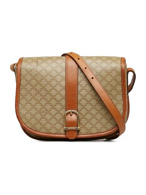 Celine Brown Macadam Crossbody Bag