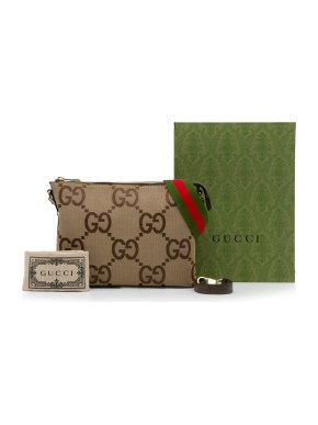 Gucci Brown Jumbo Messenger Bag