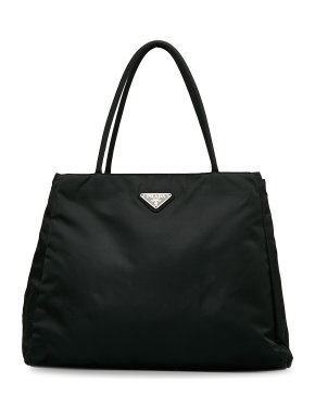 Prada Black Nylon Tessuto Tote Bag