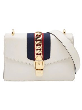 Gucci Cream Small Sylvie Shoulder Bag