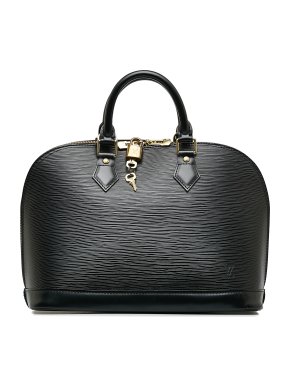 Louis Black Epi Leather Alma PM