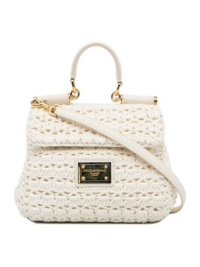 Dolce & Gabbana Cream Crochet Miss Sicily