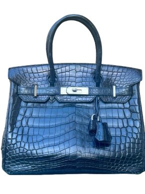 Hermes Black Crocodile Birkin 30 PHW
