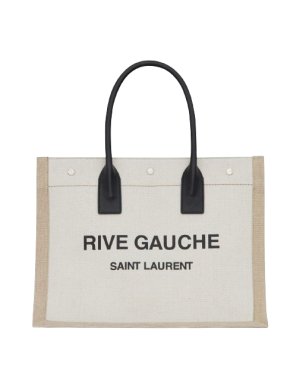 Saint Laurent Beige Rive Gauche Tote Bag