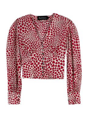 Realisation Red Heart Printed Long Sleeve Top