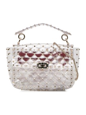 Valentino PVC Rockstud Spike Crossbody Bag