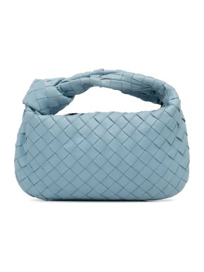 Bottega Veneta Blue Mini Intrecciato Jodie Bag