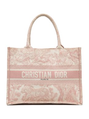 Dior Pink Medium Toile de Jouy Book Tote