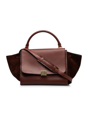 Celine Burgundy Medium Trapeze Bag