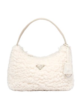 Prada Cream Re-Edition 2000 Wool and Cashmere Mini Bag