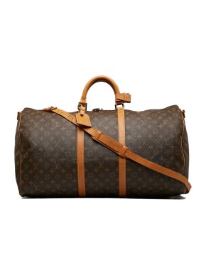 Louis Vuitton Brown Monogram Keepall Bandouliere 60