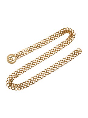 Chanel Vintage Gold Tone CC Chain-Link Belt