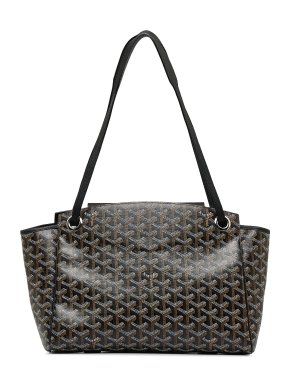 Goyard Black Goyardine Rouette PM Shoulder Bag