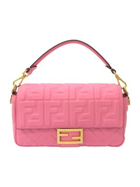 Fendi Embossed Zucca 1974 Baguette Bag
