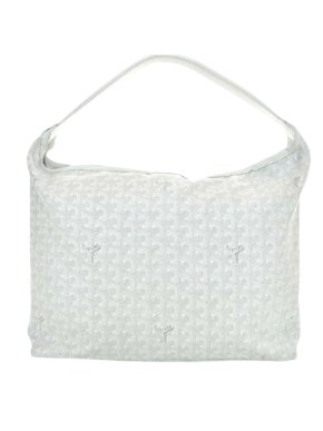 Goyard White Goyardine Fidji Hobo Bag