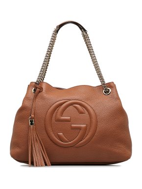 Gucci Brown Medium Soho Chain Tote