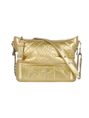 Chanel Gold Medium Lambskin Gabrielle Crossbody Bag