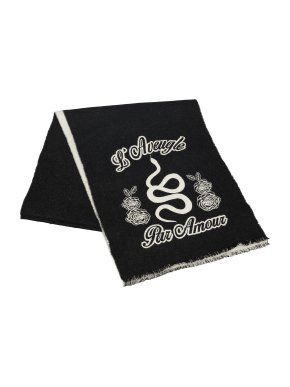 Gucci LAveugle Par Amour Wool Scarf