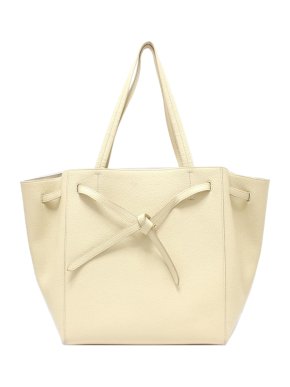 Celine White Small Phantom Cabas