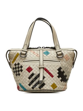 Bottega Veneta Multicolour Intrecciato Nappa Abstract Tambura Tote