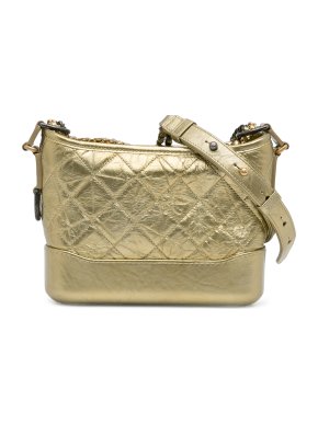 Chanel Small Metallic Gold Gabrielle Crossbody Bag