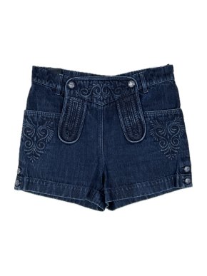 Chanel Blue Denim Shorts