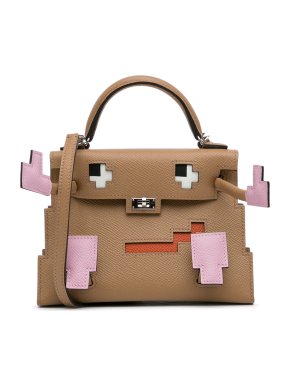 Hermes Hermès Quelle Idolle Picto Kelly Doll Epsom Leather Bag