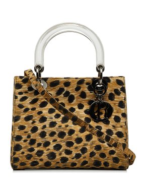 Dior Medium Leopard Print Lady Dior