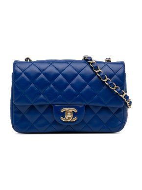 Chanel Royal Blue Mini Rectangular