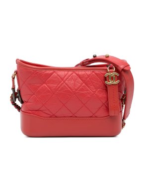 Chanel Coral Small Lambskin Gabrielle Crossbody Bag 1