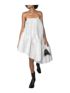 Cecilie Bahnsen Ella Ruffle-trimmed Scuba Dress