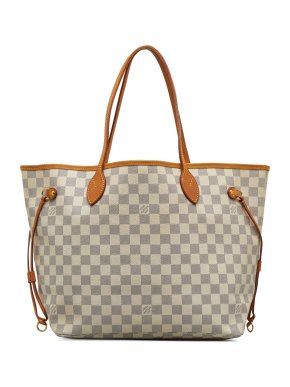 Louis Vuitton White. Damier Azur Neverfull MM