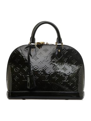 Louis Vuitton Black Monogram Vernis Alma PM