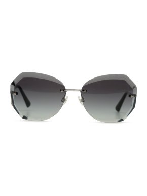 Chanel Black Gradient Pentagon Sunglasses