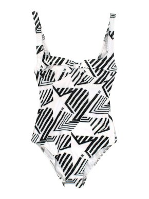 Chanel Black & White One Piece Swimsuit