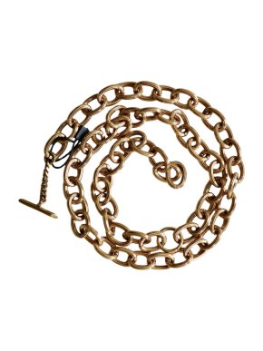 Saint Laurent Gold Tone Chain Belt